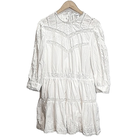 LoveShackFancy White Long Sleeve Dress - Picture 10 of 15